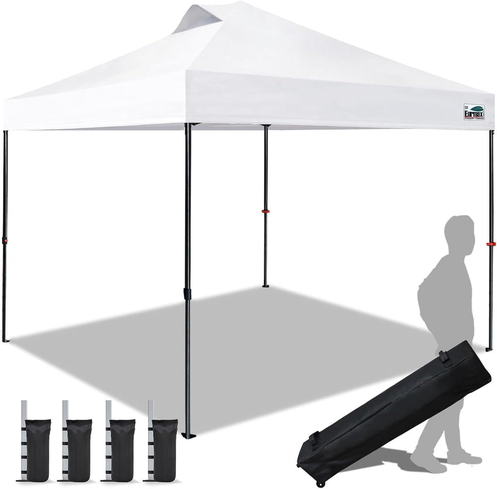 Eurmax USA NOMATTER ONE-Person Open&Close 10x10ft Pop Up Canopy Tent，Port...