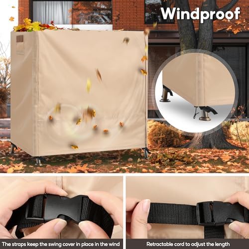 Outdoor Swing Covers for Patio Swing 2 Seater, 65" L x 50" D x 66&q...