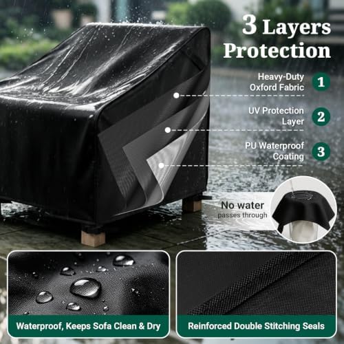 MR. COVER Patio Chair Covers Waterproof, Outdoor Furniture Covers for Rocking...