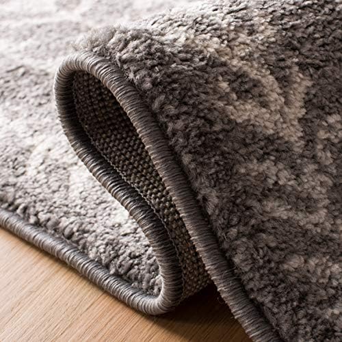 SAFAVIEH Tulum Collection Runner Rug - 2' x 9', Dark Grey & Ivory...