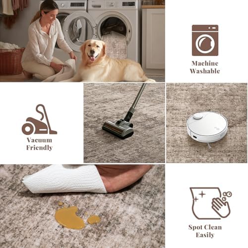 Machine Washable Rugs for Living Room: 10x14 Area Rugs for Bedroom
