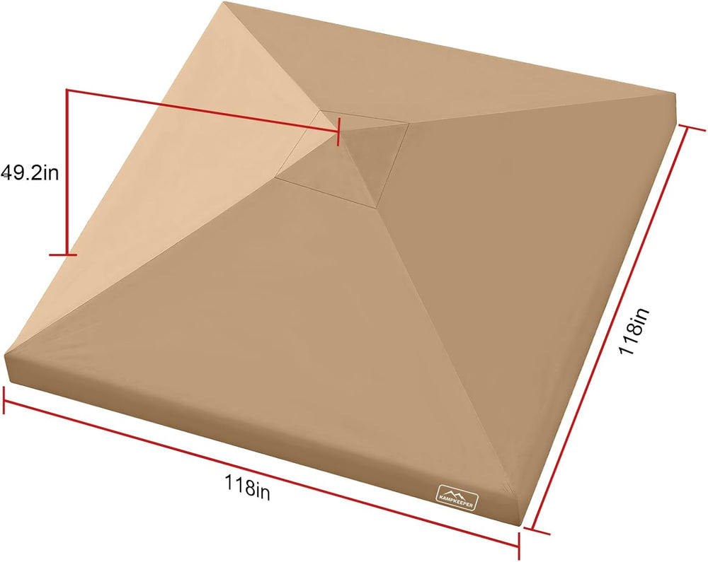 Canopy Replacement Top Cover Roof for 10x10 Peak Straight Leg Canopy Tent