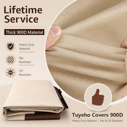 Tuyeho 900D Adirondack Patio Chair Cover 40x37x30 Outdoor Waterproof