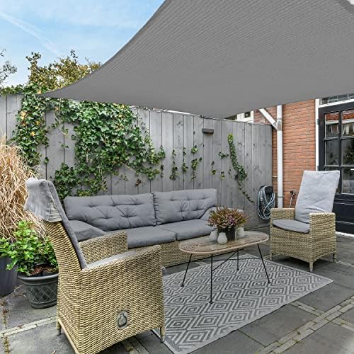 AsterOutdoor Sun Shade Sail Rectangle 10' x 13' UV Block Canopy for P...