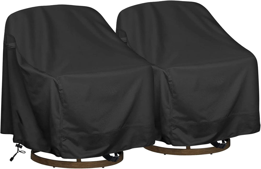 Outdoor Swivel Lounge Chair Cover 2 Pack, Waterproof 420D Patio Chair Cover
