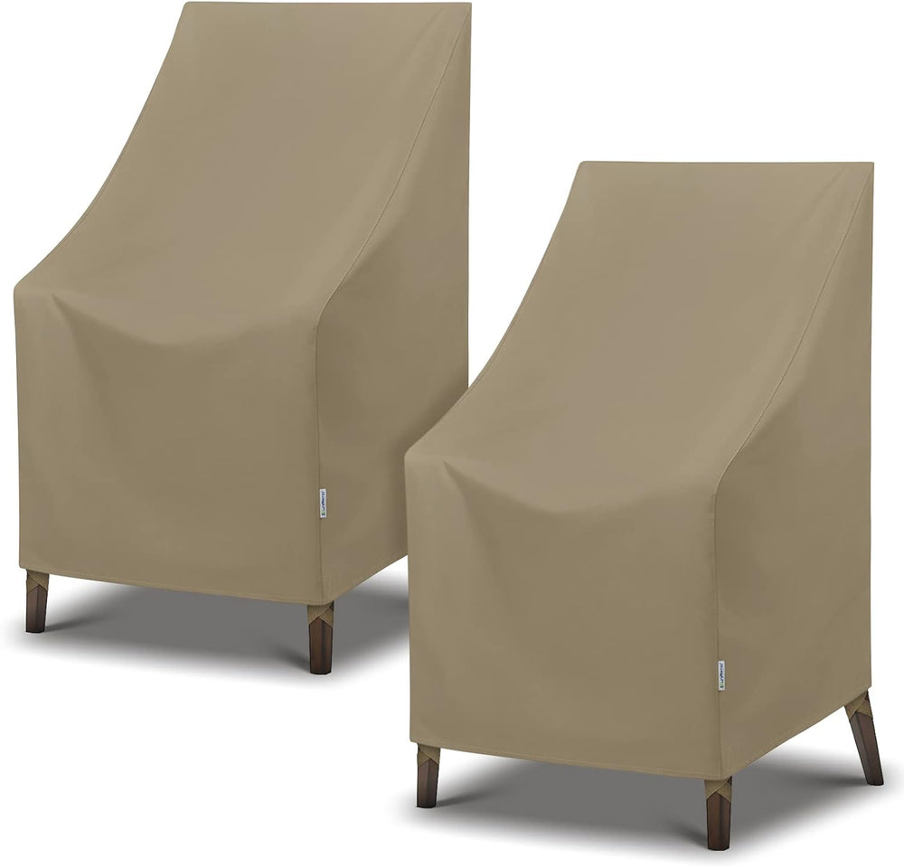 SunPatio Outdoor High Back Chair Covers, Heavy Duty Waterproof Stackable Pati...