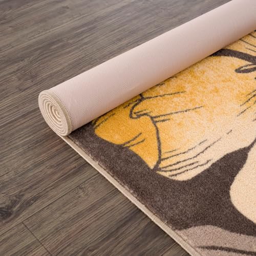 CAMILSON Solana Modern Floral 5x7 Area Rugs Non-Skid (Non-Slip) Rubber Backin...