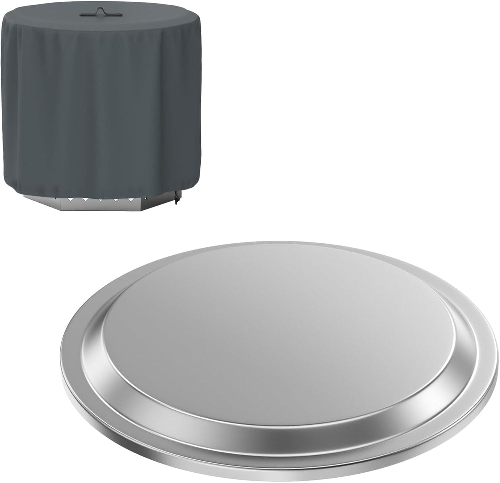 Fire Pit Lid with Cover for Solo Stove Bonfire 2.0 Fire Pits, Stainless Steel...