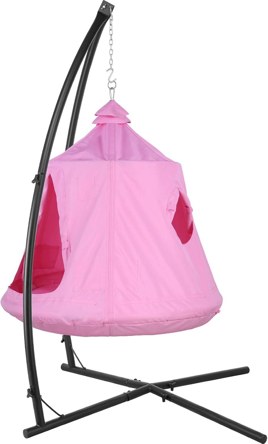X-Shaped Hanging Tree Tent W/Swing Chair,Hammock Chair W/Stand