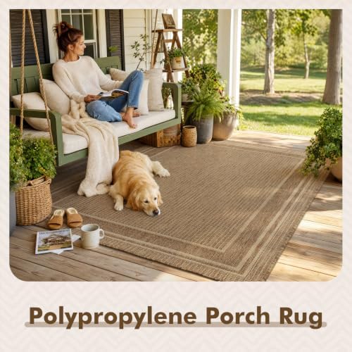 MontVoo-Outdoor Rug-Patio Rug 4x6 ft Polypropylene Indoor Outdoor Rugs Outdoo...