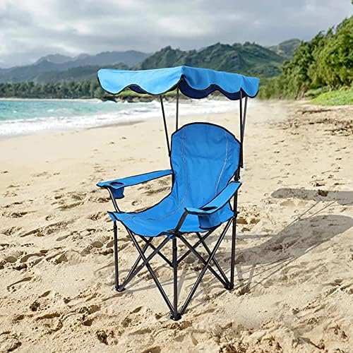 ALPHA CAMP Heavy Duty Canopy Camping Chairs with Adjustable Sunshade