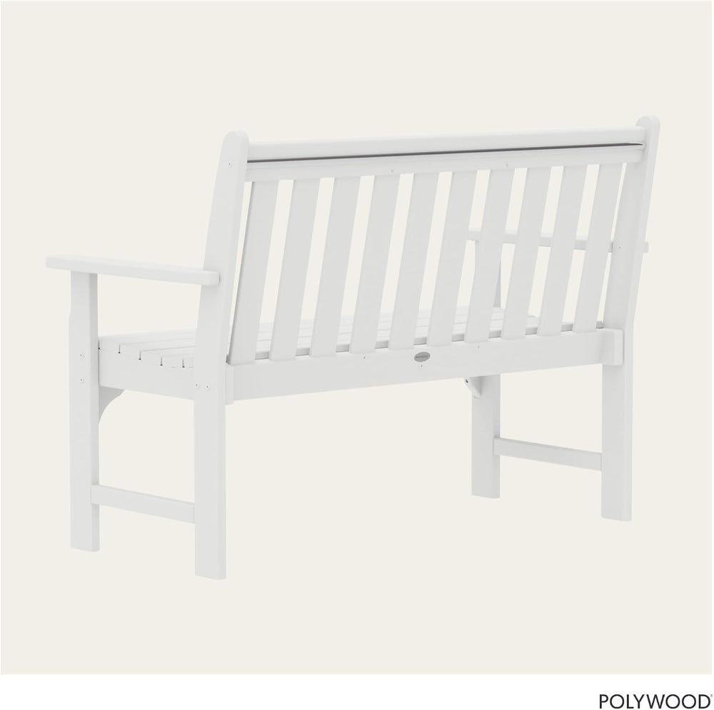 POLYWOOD GNB48WH Vineyard 48" Bench, White