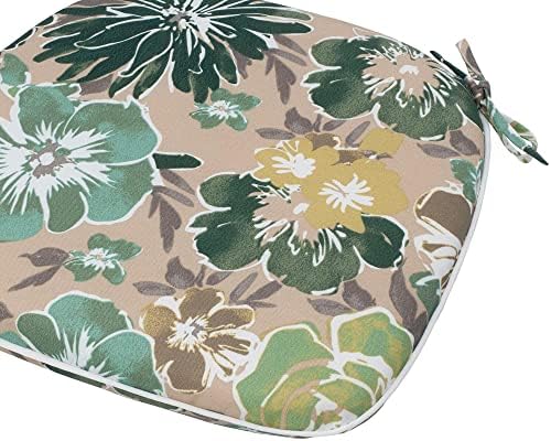 Magpie Fabrics 17"x16"x2" U-Shape Chair Cushions with Ties 2 C...