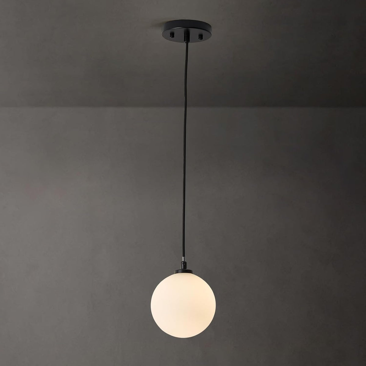 1-light globe chandelier, modern gold pendant lights, smoke, main product view