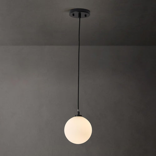 1-light globe chandelier, modern gold pendant lights, smoke, main product view