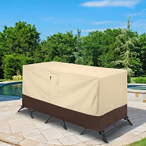 Arcedo Waterproof Patio Bistro Cover, 80"L x 32"W x 30"H, Beig...