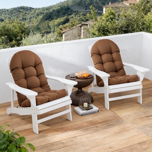 Enipate Weather Resistant Cushions for Adirondack Chair High Back Indoor Outd...