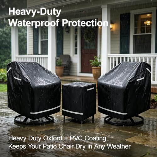 Patio Furniture Covers Waterproof 3 Piece, 32.5" W X 31.5" D X 30.5...