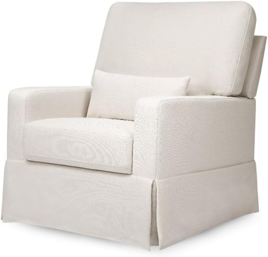 Namesake Crawford Pillowback Comfort Swivel Glider in Performance Cream Eco-W...
