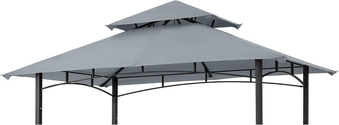 MASTERCANOPY Replacement Canopy top for Grill Gazebo L-GG001PST-F, Gray