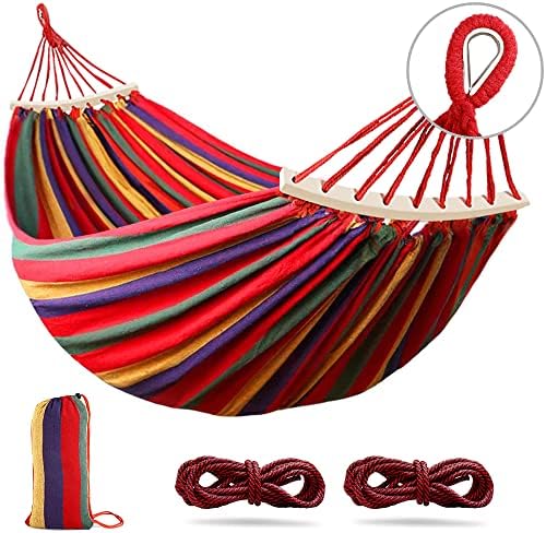 Outerman 275 x 155 cm Camping Hammock, Hammocks Thickened Canvas Fabric with ...
