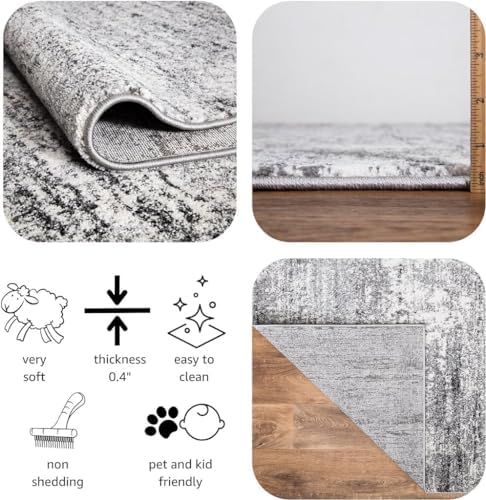 Keen Home Design Abstract Non-Shedding Area Rug, Soft Thick Pile, 5x8