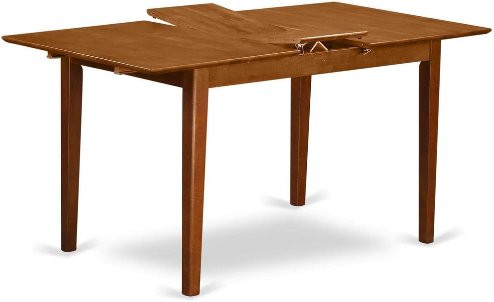 East West Furniture PSAV7-SBR-C 7 Piece Modern Dining Table Set Consist of a ...