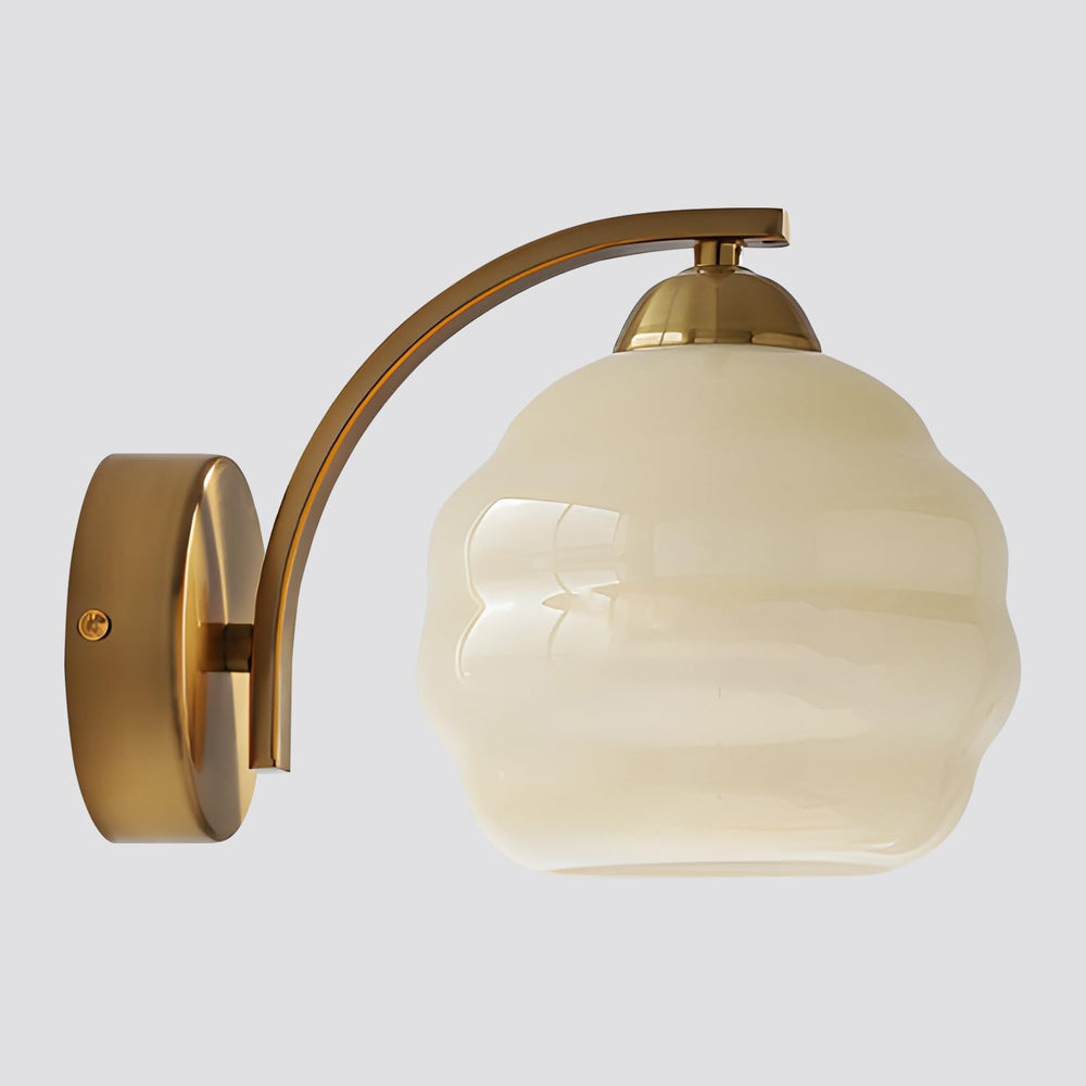 Mid Century Modern Gold Wall Sconce Glass Sconces Wall Lighting Bathroom Vani...