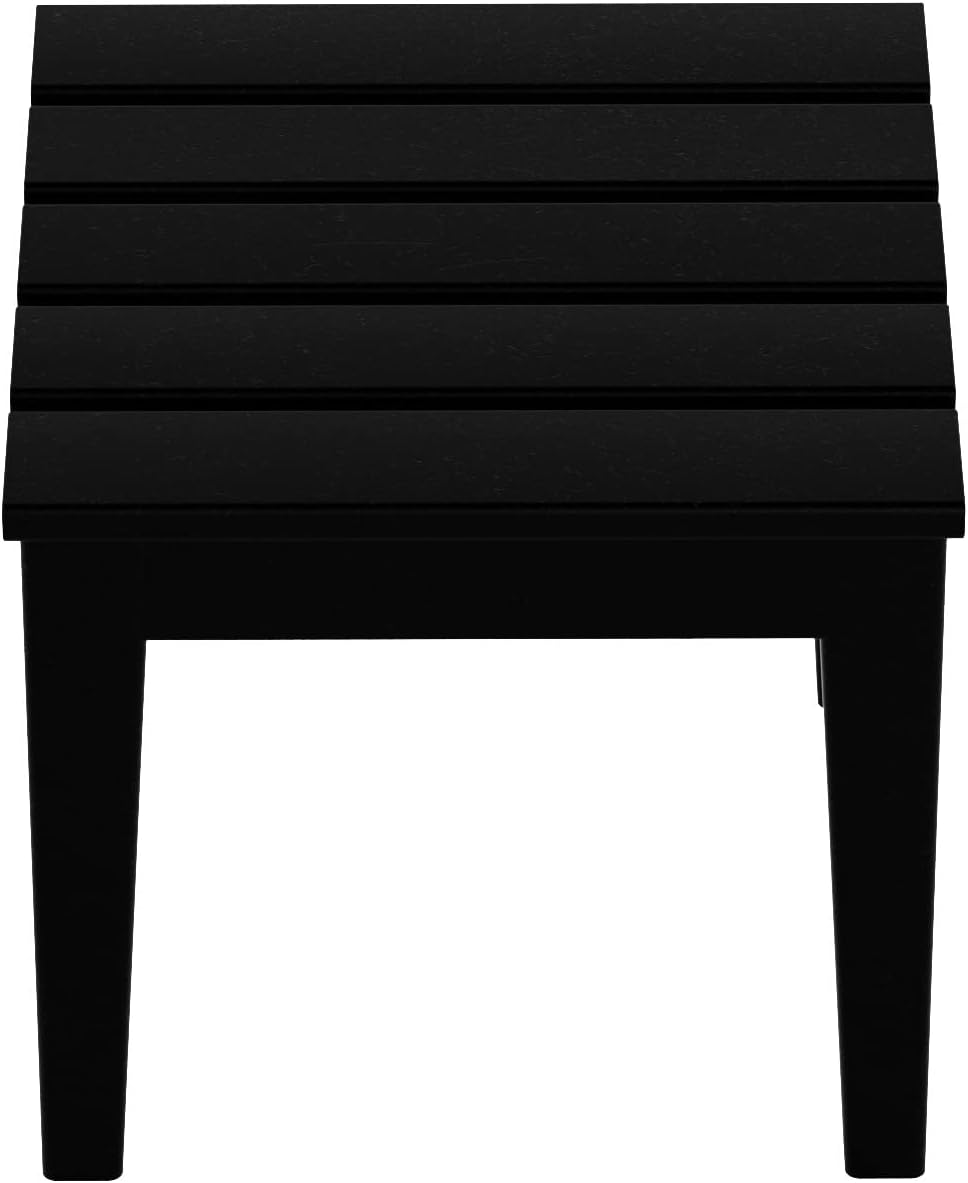 WestinTrends Ashore Outdoor Patio Modern Adirondack Side Table, Black