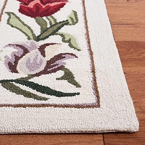 SAFAVIEH Area Rug 8x10 - Chelsea Collection - Large - Ivory & Green, Hand...