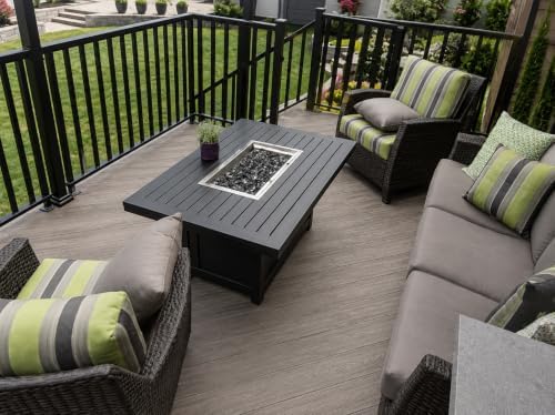 d-c-fix Outdoor Flooring Roll - Grey Oak Wood - 6' x 12', 72 sq.ft - ...