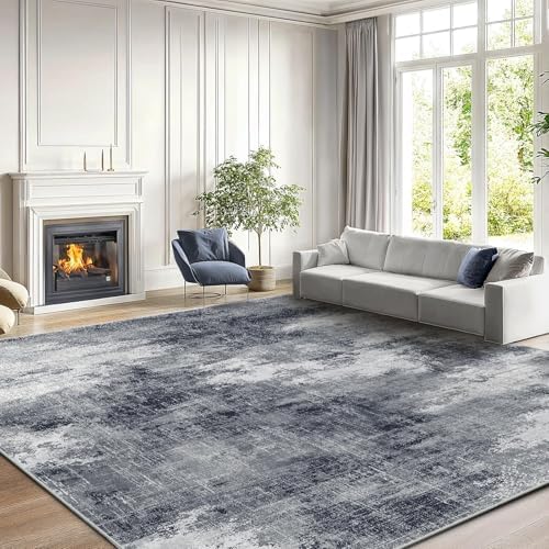 AMADA HOMEFURNISHING 8x10 Area Rug for Living Room, Modern Abstract Rug with ...