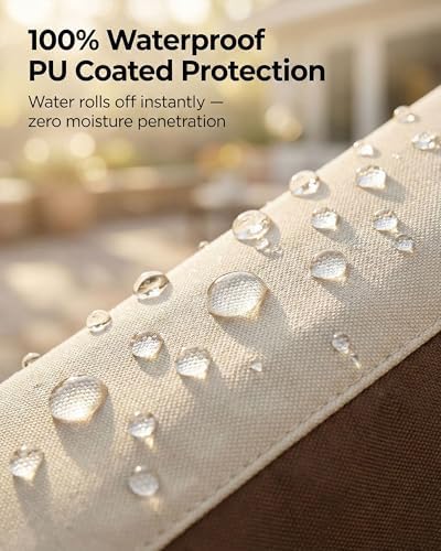 3-Piece Patio Bistro Furniture Cover Set, Heavy-Duty 600D Waterproof Outdoor ...
