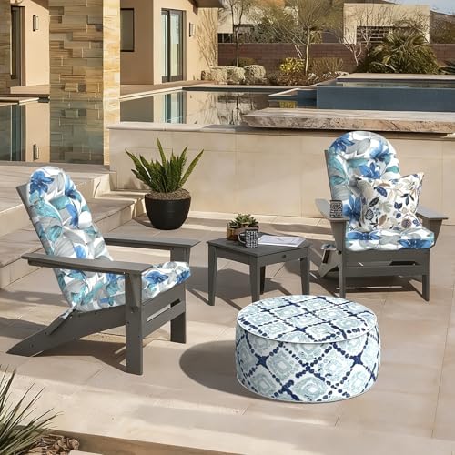 LVTXIII Outdoor Adirondack Chair Cushions, 44x19x4 Inch Non-Slip High Back Ro...