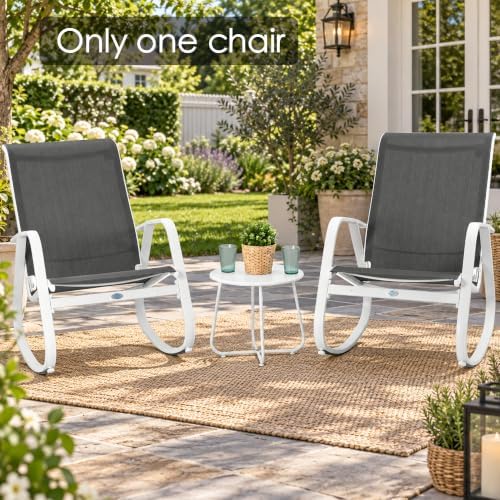Kozyard Outdoor Rocking Chair, Powder-Coated Aluminum Frame