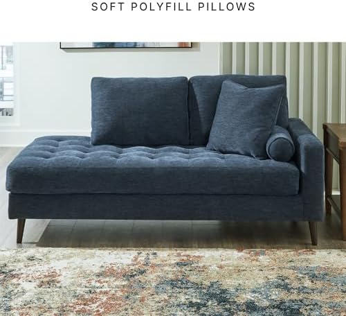 Signature Design by Ashley Bixler Mid-Century Modern Tufted Right-arm Facing ...