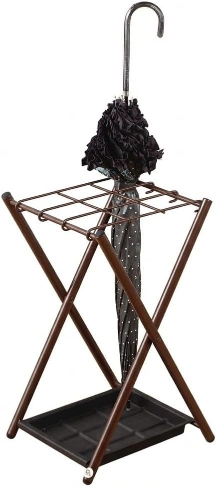 Folding Umbrella Storage Stand Rack Holder Organizer Bin for Entryway Home Co...