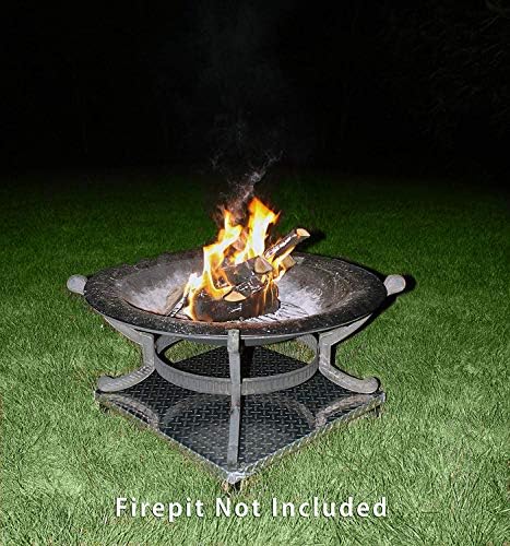 Deck Defender & Grass Guard - Fire Pit Base & Heat Shield - Polished ...