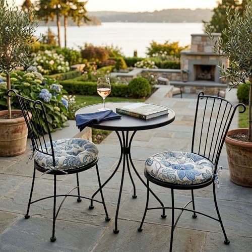 Barnett Home Decor 16" Round Bistro Cushion - Boutique Floral - Indoor/O...