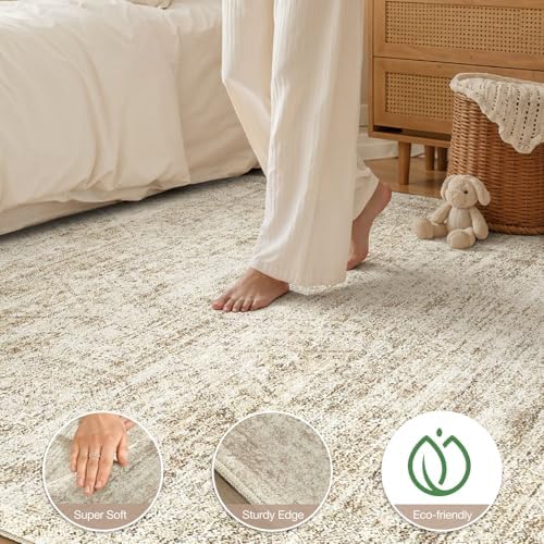 cotiled 10x14 Area Rugs Abstract Distressed Washable Large Living Room Rug