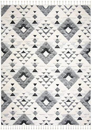 SAFAVIEH Area Rug 9x12 - Moroccan Tassel Shag Collection - Large - Ivory &amp...