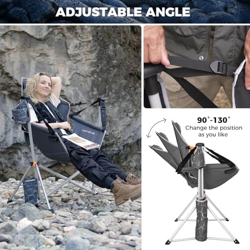 KingCamp Hammock Chair with Footrest, Heavy Duty Swinging Chairs 400lbs