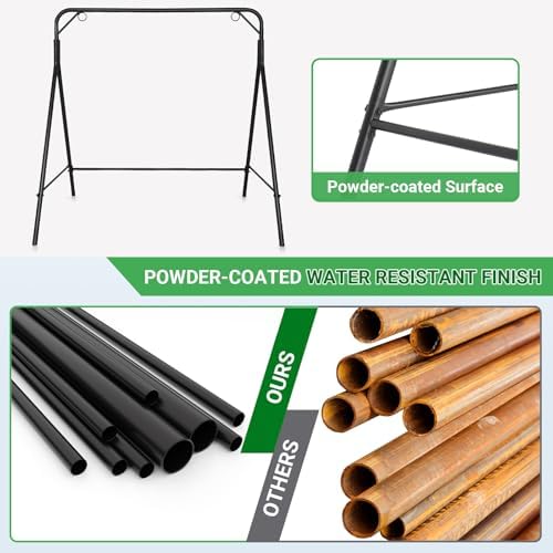 Premium A-Frame Swing Stand, Heavy Duty 660LB Capacity for Hammocks and Hangi...