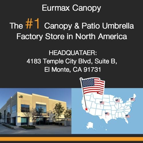 Eurmax USA NOMATTER ONE-Person Open&Close 10x10ft Pop Up Canopy Tent，Port...