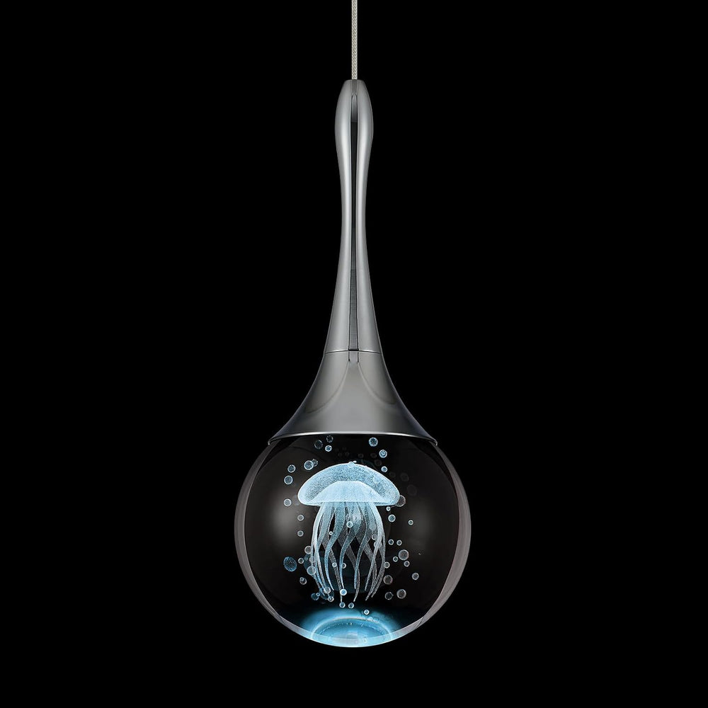 LED Pendant Light Kitchen Island Jellyfish Crystal Pendant Lights Dimmable Ch...