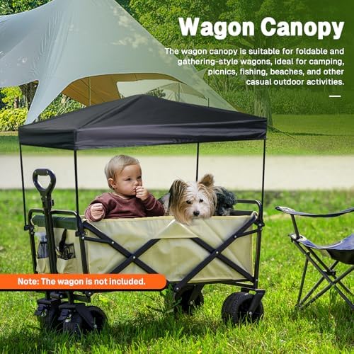 Wagon Canopy Cover Garden Push Awning Portable Outdoor Stroller Accessories A...