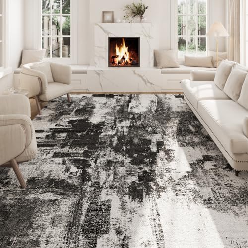 Area Rugs 8x10, Modern Abstract Machine Washable Rugs for Living Room Thin Ca...