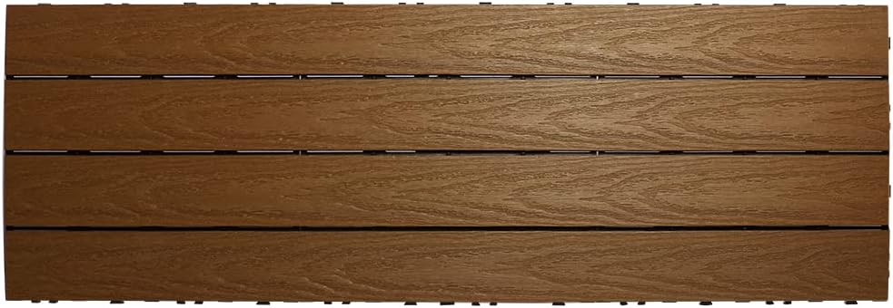 NewTechWood UltraShield Naturale 1 ft. x 3 ft. Quick Deck Outdoor Composite D...