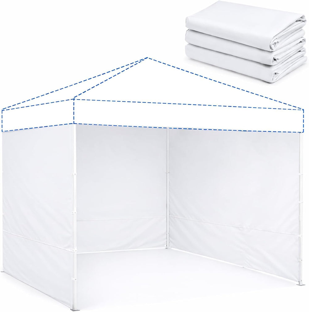 10' x 10' Canopy Sidewalls, 3 Pack Pop Up Canopy Walls, White