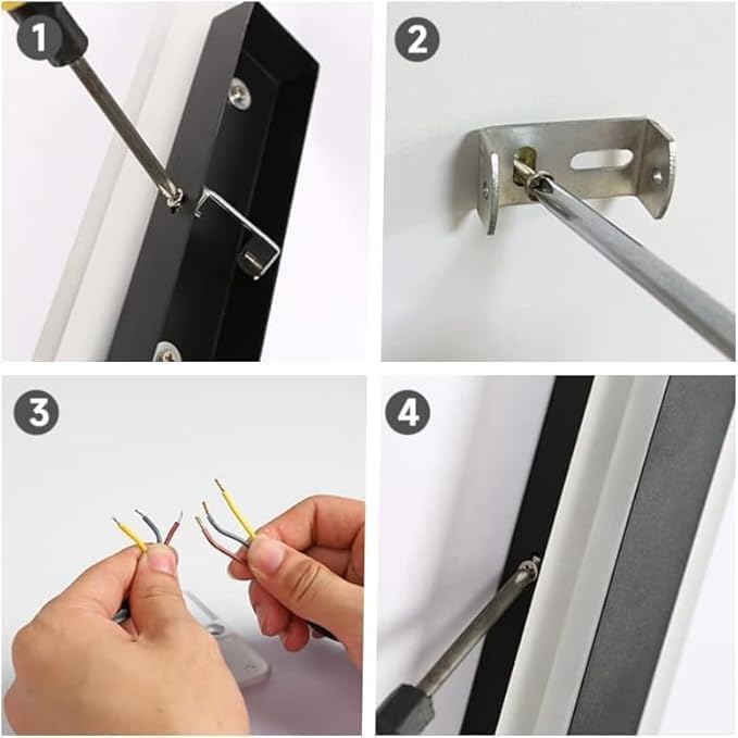 Hardwired Modern 32" LED Wall Sconce Light, Thin Slim 2" Wide, Matt...